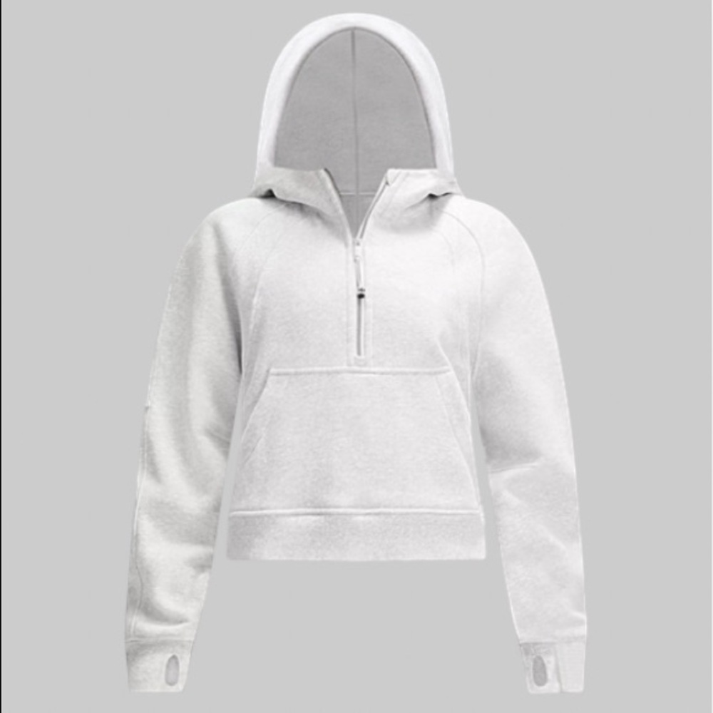 Scuba oversized half zip hoodie (m/l) new
